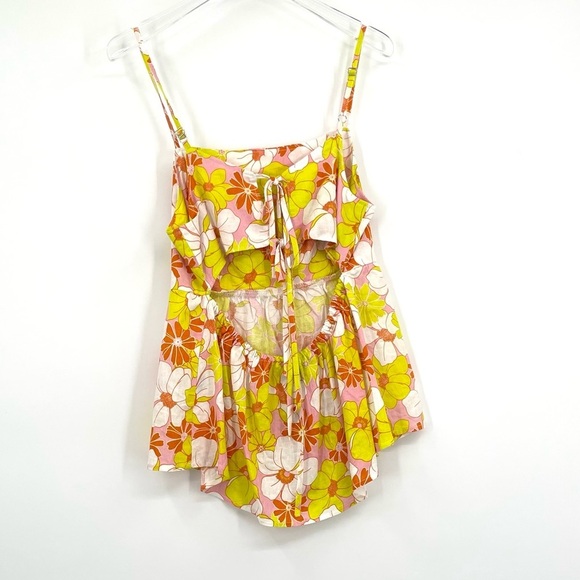 Sanctuary Play date Camisole Floral Orange and Yellow NWT - Picture 5 of 12